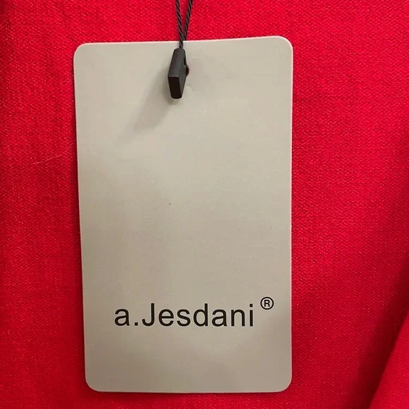 a. Jesdani red cardigan.  M - Picture 5 of 5